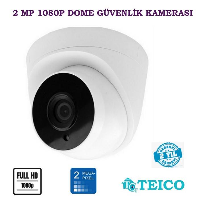 2 Mp 6 Atom Led Ahd Dome Güvenlik Kamerası 1080p Teico-1260