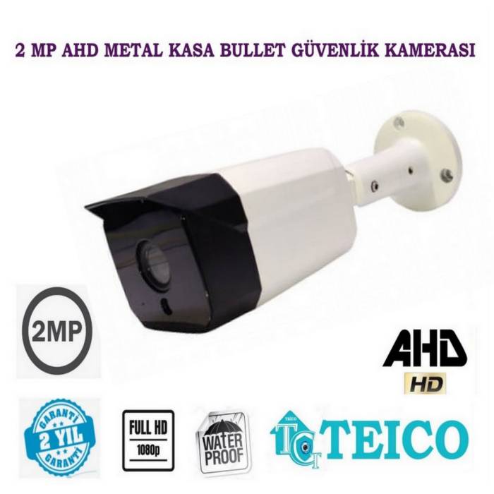 2 Mp 1080p Ahd Bullet Metal Kasa Güvenlik Kamerası Teico-1612