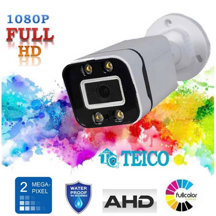 2 Mp Ahd Warm Led Renkli Güvenlik Kamerası Teico-1522