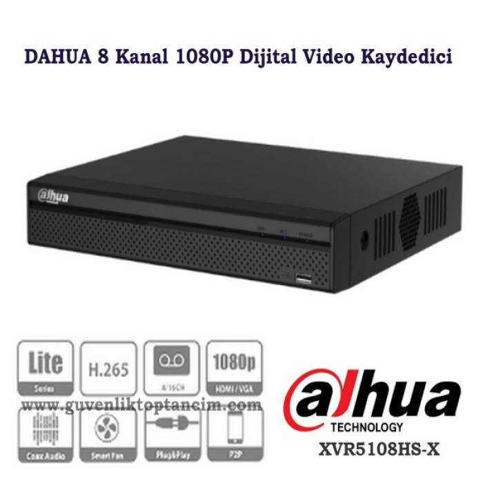 8 Kanal Penta-brid 1080P Kompakt 1U Dijital Video Kaydedici XVR5108HS-I3