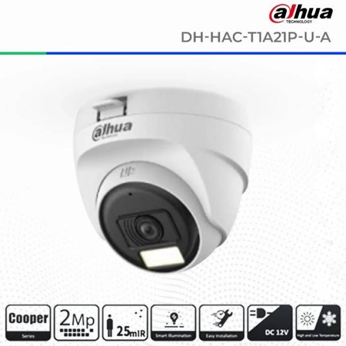 Dahua HAC-T1A21P-U-IL-A-0280B 2 Mp Dahili Mikrofon Dome Kamera