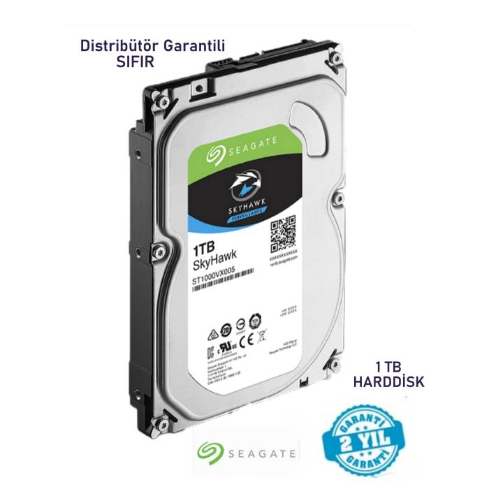 SEAGATE 1 TB HARDDİSK 256M SKYH SATA3 3.5 ST1000VX013 Sıfır Distribütör Garantili