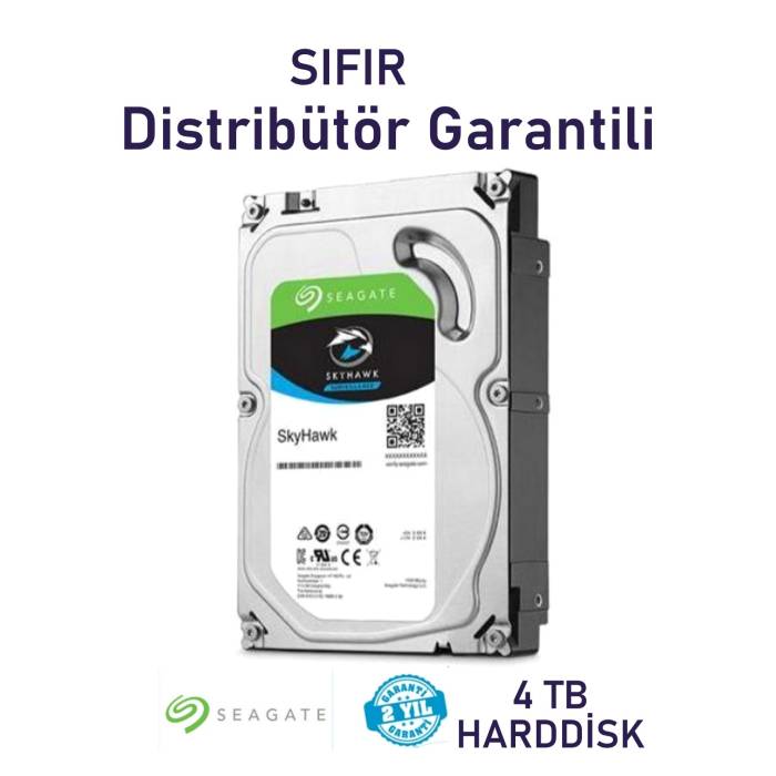 SEAGATE 4 TB HARDDİSK 3.5 256M SKYH ST4000VX016 Sıfır Distribütör Garantili