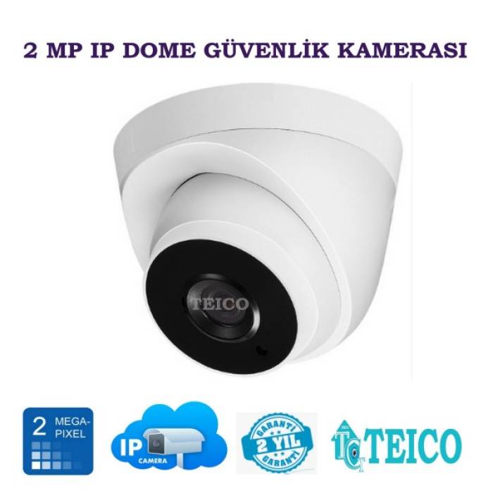 2 MP IP Dome Güvenlik Kamerası Teico-3026