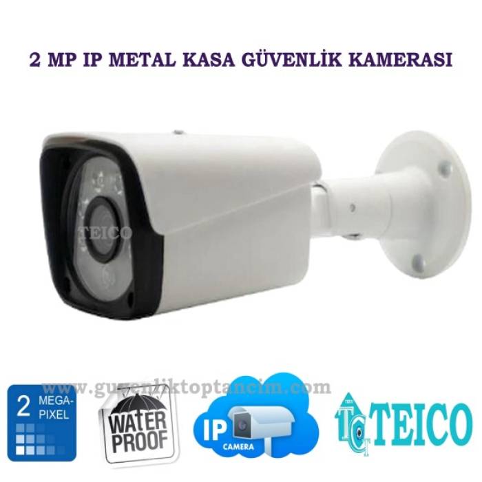 2 MP Ip Metal Kasa Bullet Güvenlik Kamerası Teico-3602