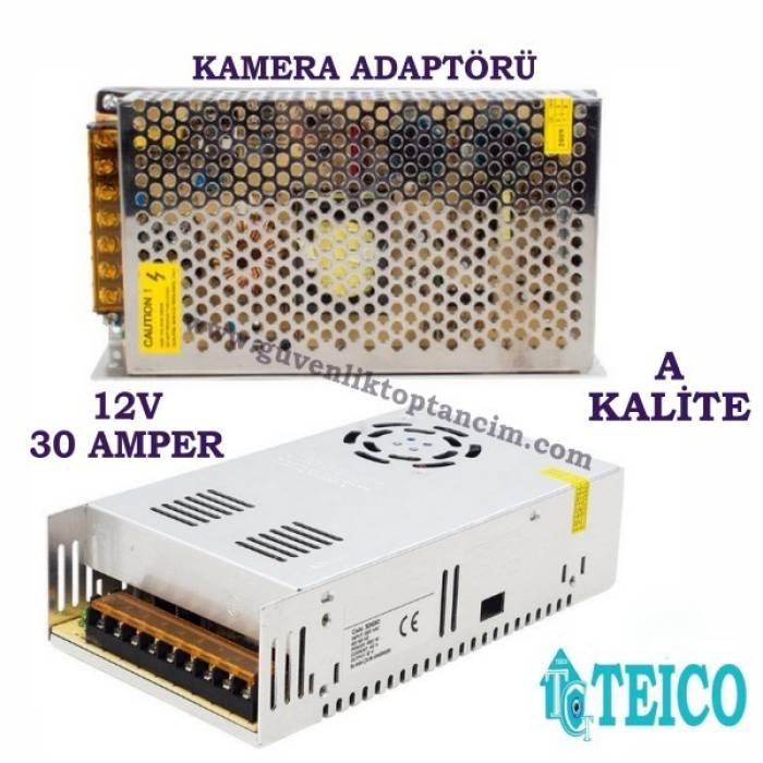 Cortex 12V 30 Amper Metal A Kalite Kamera Adaptörü Cortex-1230