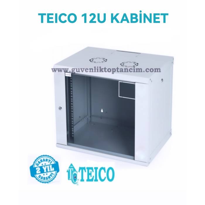 12U Duvar Tipi Rack Kabinet 600 x 600 cm Teico-5612