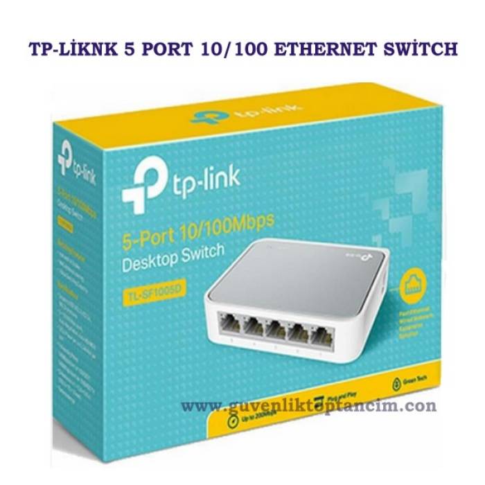 5 PORT 10/100 TP-Link Masaüstü Ethernet Switch TL-SF1005D