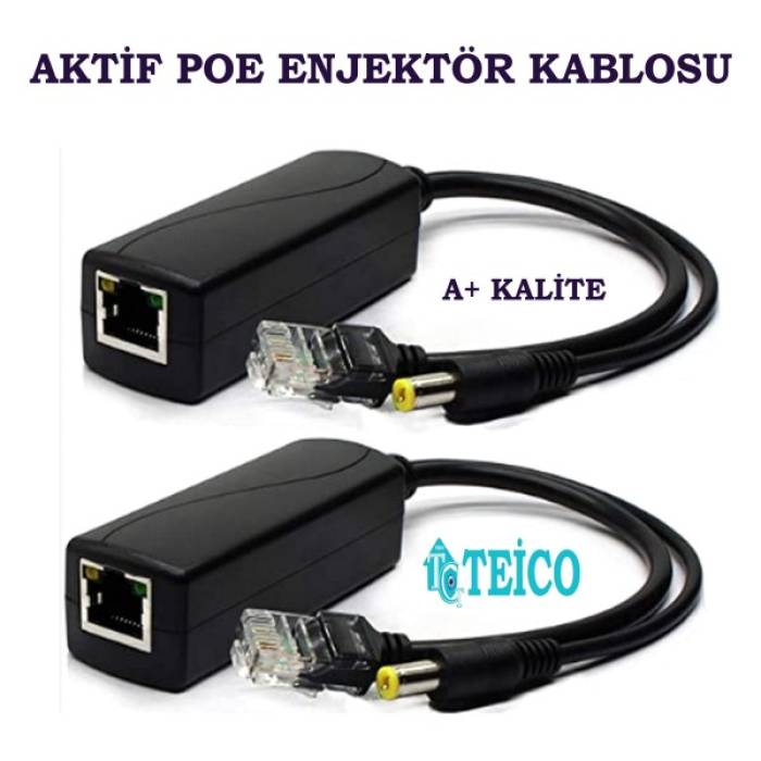 Aktif Poe Enjektör Ip Kamera Enjeksiyon Kablosu Teico-5011