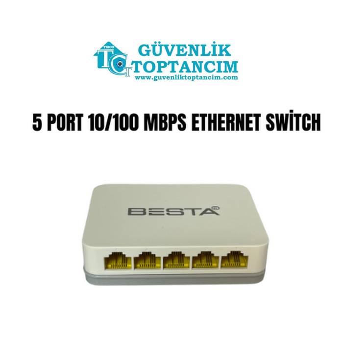 Besta 5 Port 10/100 Mbps Ethernet Switch BST-05