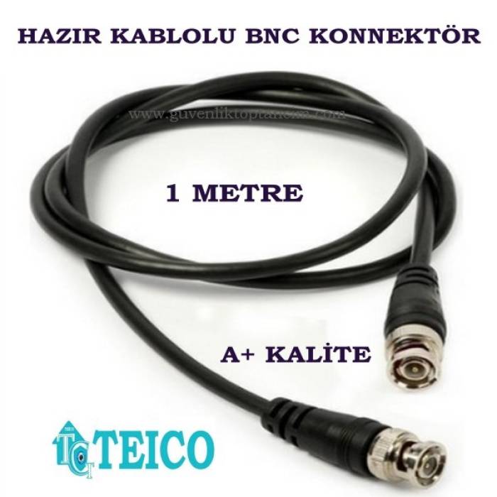 Hazır Kablolu BNC Konnektör Çift Bnc 3 Metre Teico-5301