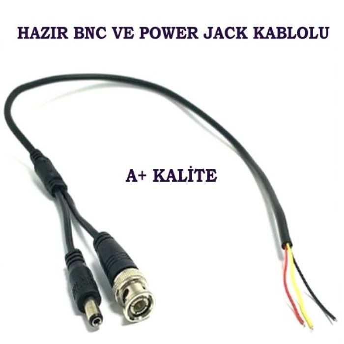 Hazır Bnc Power Jacklı Kablolu A+ Kalite Teico-5005