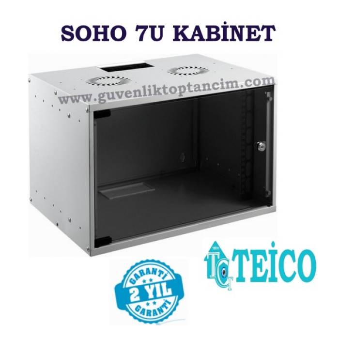 7u Duvar Tipi 19" Rack Kabinet 530 x 400 x 310 cm Teico-5710