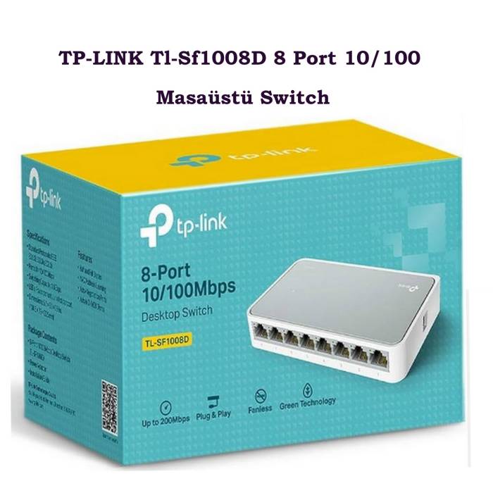 TP-LINK Tl-Sf1008D 8 Port 10/100 Masaüstü Swıtch